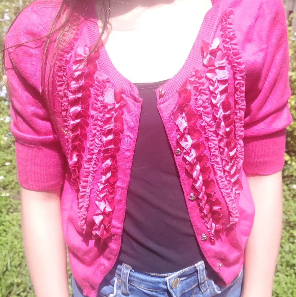 Express pink sweater